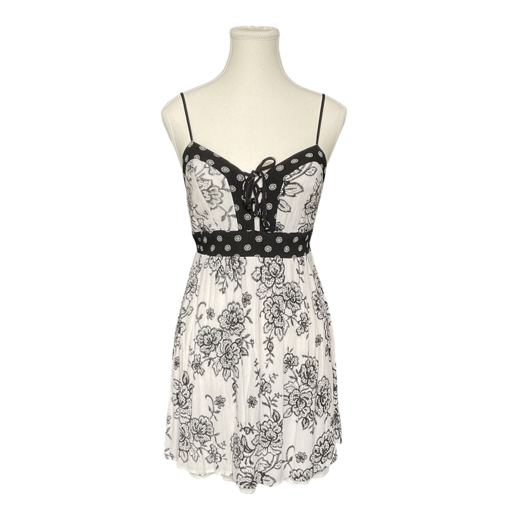 Charlotte Russe Black & White Floral Dress